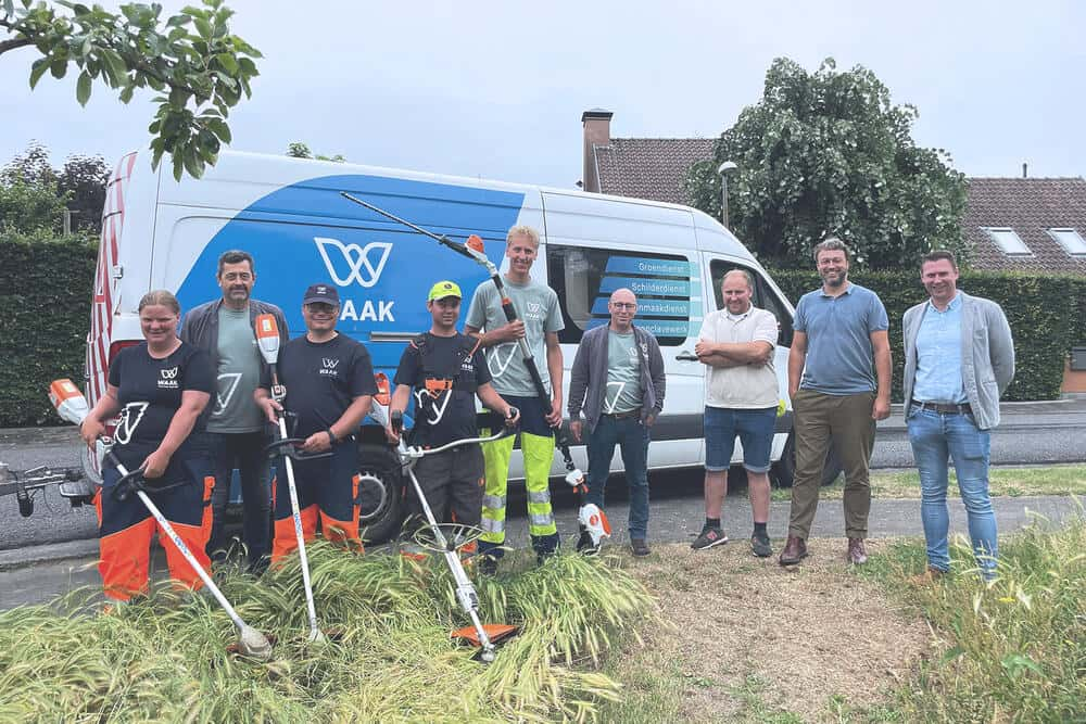 WAAK Groendienst samenwerking Stad Harelbeke