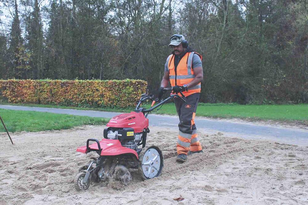 WAAK diepgaand reinigen zand openbare speeltuin