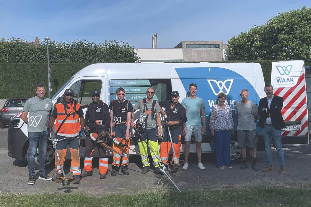 WAAK Groendienst groenonderhoud gemeente Lendelede